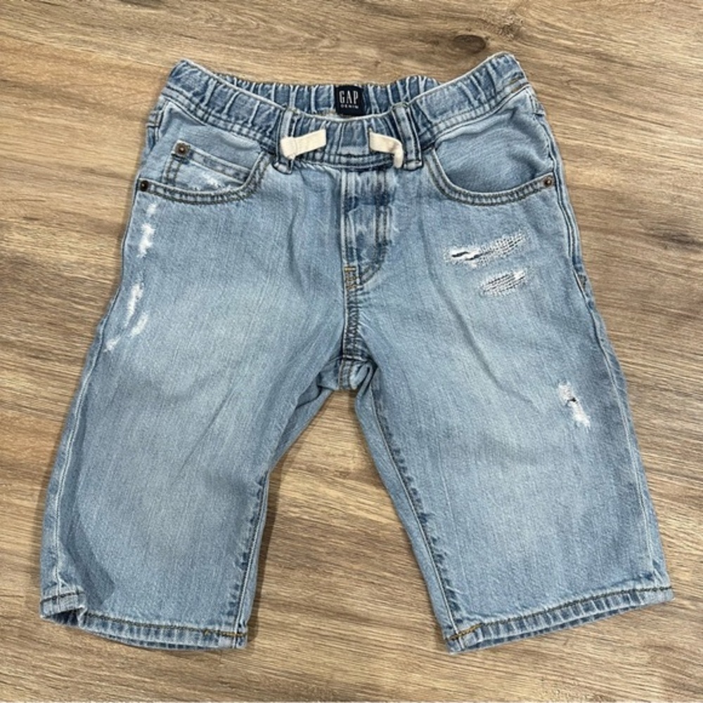 {preloved} Boy’s Distressed GAP Jean Drawstring Shorts Size M 8-9
